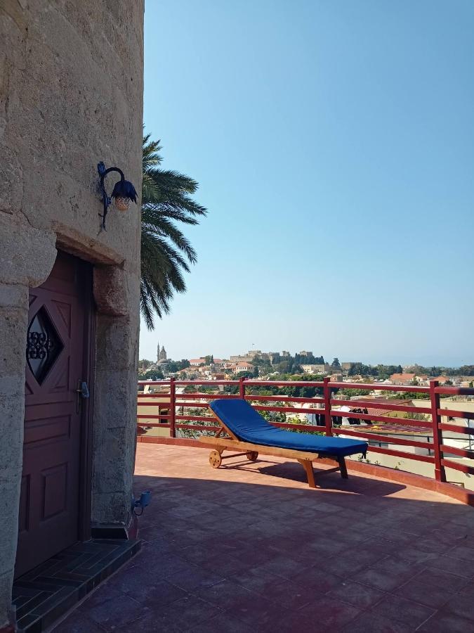 A Medieval Windmill Tower With Magnificent View Rhodes City エクステリア 写真